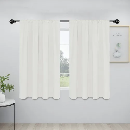 Vista 105 de Easy-Going - Cortinas opacas con bolsillo para varilla para dormitorio, cortinas de ventana para oscurecer la habitación para sala de estar