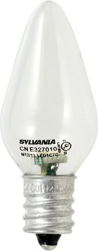 Vista 2 de Sylvania - Bombilla LED C7, eficiente de 0.6 W, 4 lúmenes, paquete de 2
