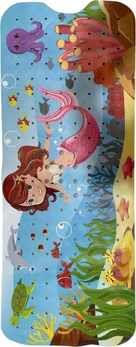 Vista 25 de ENKOSI Tapete de baño antideslizante, extra largo de 40 x 16 pulgadas, tapete antideslizante grande para bañera y ducha con ventosas y agujeros