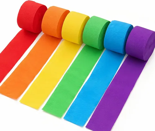 Vista 8 de AimtoHome Crepe Paper Streamers Jungle Themed Party Decor 6 Rolls