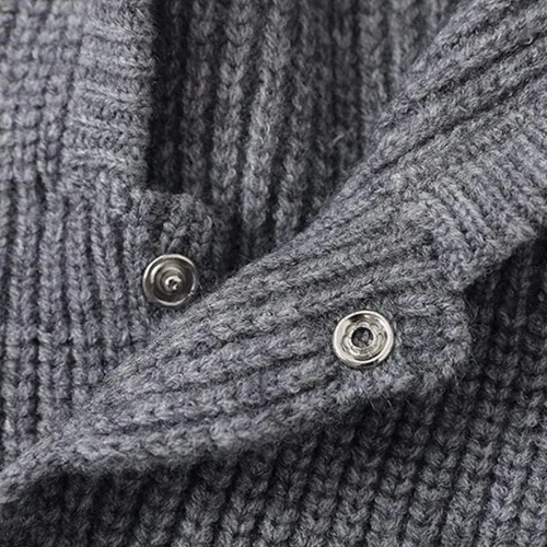 Vista 4 de Gorro de invierno de punto pasamontañas con capucha, gorro para mujer y hombre
