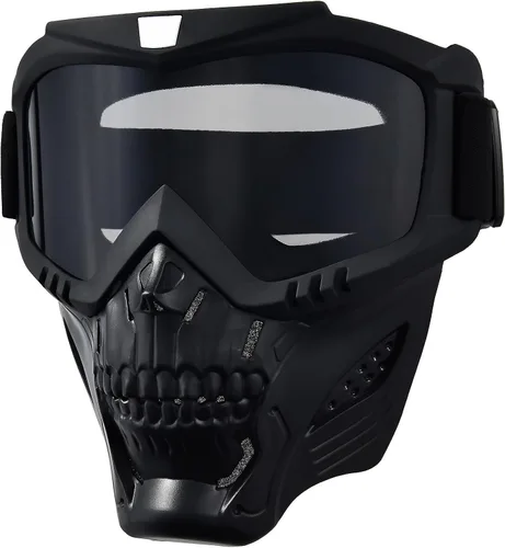 Vista 9 de Máscara facial de motocicleta de cara completa, gafas de bicicleta de tierra motocross, ATV, todoterreno, gafas de conducción y carreras