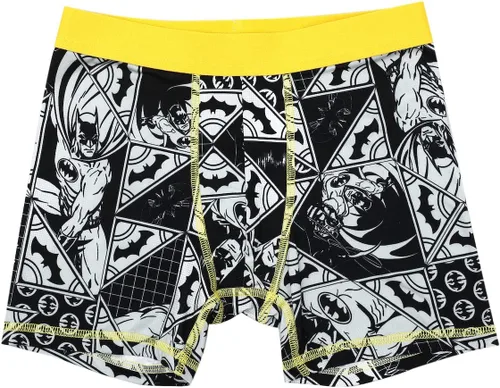 Vista 2 de Bioworld DC Comics Batman Boxers Bat Logo Paquete de 5 calzoncillos para niños