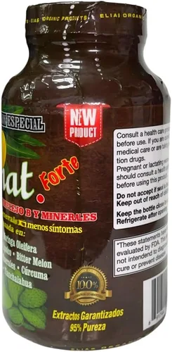 Vista 4 de Naturales Insulinat Ayuda a apoyar Los síntomas generales 1 Botella (60 Tabletas)