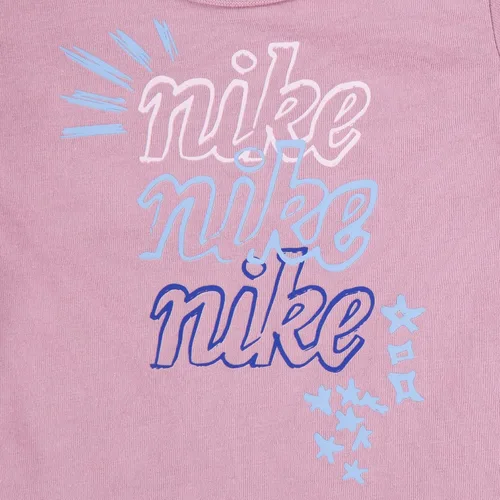 Vista 3 de Nike Conjunto de 3 piezas con estampado de garabatos y leggings para niñas y niñas