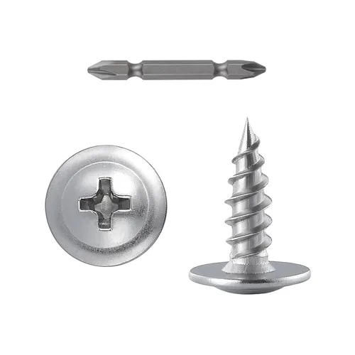 Vista 24 de Tornillos WenSilon #4×1" de cabeza de armadura Phillips para madera con galvanizado negro, autorroscantes para metal rápido.