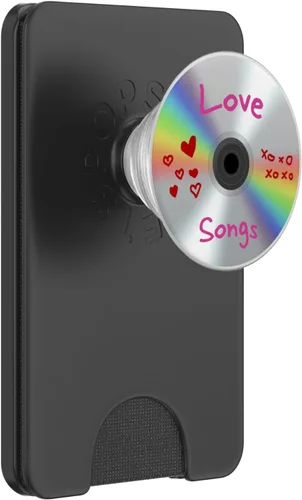 Vista 7 de Love Songs CD Retro Compact Disc Vintage 80s 90s Music Hits PopSockets intercambiables PopGrip