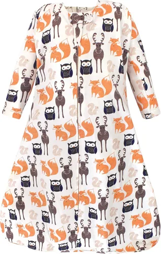 Vista 16 de Hudson Baby Saco de dormir unisex de algodón de manga larga para bebé