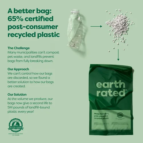 Vista 2 de Bolsas de residuos de perros para despensas Earth Rated , lavanda-aromatizado