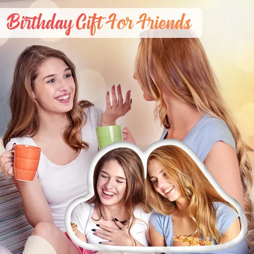 Vista 2 de Almohadas personalizadas con imagen, almohada facial personalizada para perros y gatos, regalos personalizados para cumpleaños para mujeres, hombres