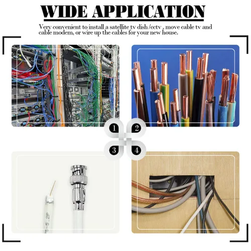 Vista 7 de Glarks - Juego de herramientas para cables coaxiales, herramienta de crimpado de conectores RF coaxiales + pelacables coaxiales + conectores machos