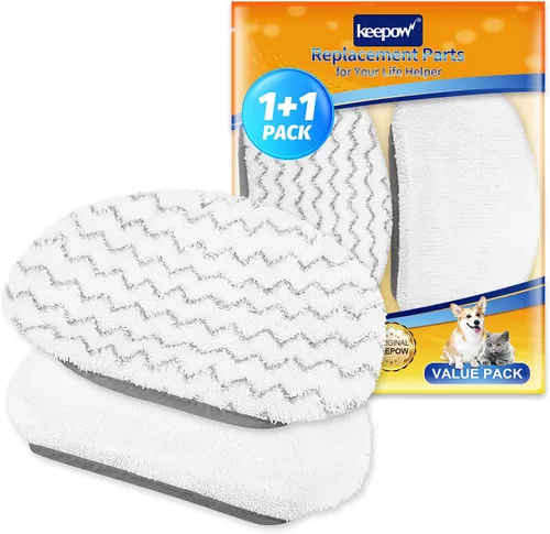 Vista 8 de KEEPOW Almohadillas para trapeador de vapor, paquete de 6 unidades para Bissell Powerfresh 1940 1544 1440 Series vaporizador de piso duro, trapos