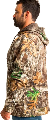 Vista 4 de Realtree Sudadera con capucha de camuflaje de peso medio y sherpa para hombre
