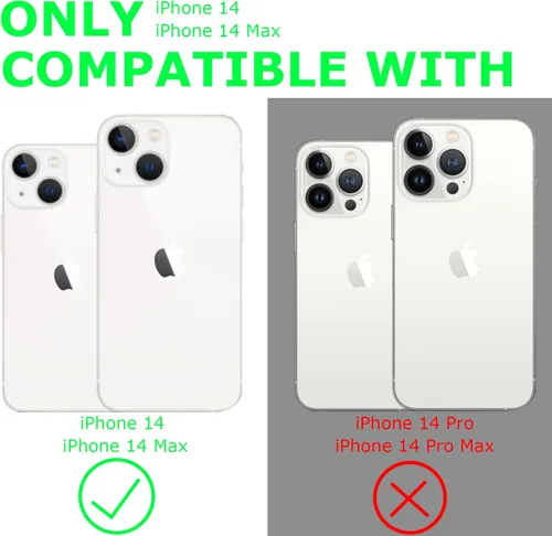 Vista 2 de WATACHE Protector de lente de cámara para iPhone 14/14 Plus, anti arañazos HD de metal templado, anillo individual, protector de pantalla de cámara