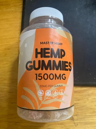 Vista 2 de Gomitas de cáñamo orgánico avanzadas extra fuertes – Gomitas de alta potencia para dormir mejor para adultos – Aceite de azúcar bajo en azúcar cero
