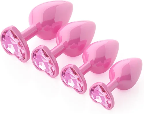 Vista 17 de Vikkiy Anal Plug Beginner Set, 4 PCS Stainless Steel Butt Plug Kit