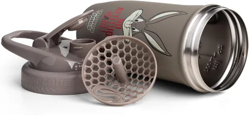Vista 2 de Smartshake Looney Tunes Reforce Botella mezcladora de proteína de acero inoxidable - Botella unisex para gimnasio sin aislamiento Botellas