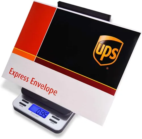 Vista 2 de Fuzion Báscula de envío, escala postal digital precisa de 86 lb/0.1 oz con función de retención y tara, escala de franqueo para paquetes y correo
