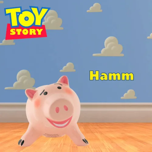 Vista 8 de Disney Toy Story 4 Hamm Pig Pig - Alcancía de cerámica con tapón