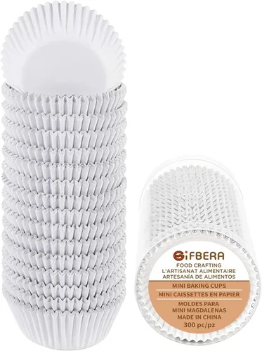 Vista 14 de GiFBERA 300 unidades de forros de magdalenas de papel de aluminio mini metálicos, forros de magdalenas de papel de aluminio para muffins, tazas