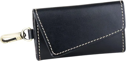 Vista 4 de Ancicraft - Funda de piel para llaveros, diseño de cartera