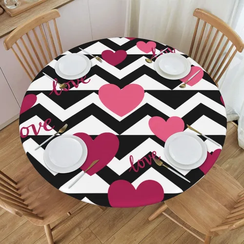 Vista 55 de Decorative Round Tablecloth Fitted Elastic 26" - 30" Butterfly Waterproof Table Cloth Cover Stretch Table Pad Cover for Parties Weddings Banquet