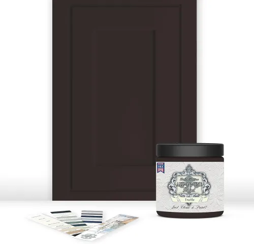 Vista 39 de Pintura TODO EN UNO, Abbey (gris cálido), Muestra de 8oz - Pintura duradera para gabinetes y muebles. Imprimación y capa superior incorporadas,