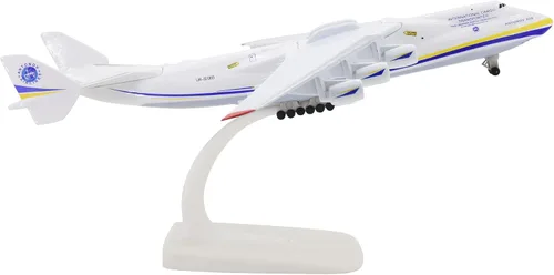 Vista 3 de TANG DYNASTY 1:400 Antonov An-225 Mriya Modelo de avión de transporte grande, avión fundido a presión, para coleccionar y regalo, decoración