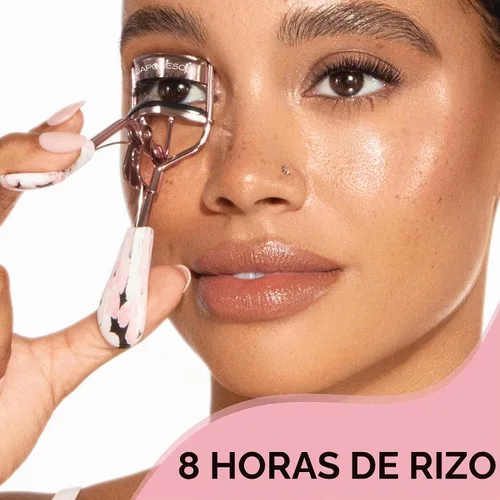 Vista 7 de JAPONESQUE - Rizador de pestañas de agarre cómodo para pestañas naturales y postizas, ajuste universal, rizo duradero