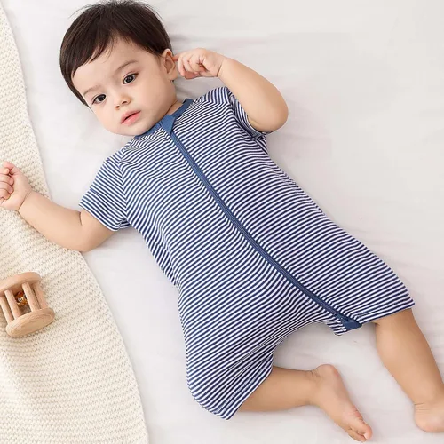 Vista 6 de BeiVSlley Paquete de 2 mamelucos de manga corta para bebé, niño, niña, unisex, de algodón