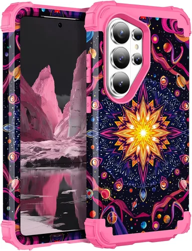 Vista 135 de Hocase Funda para Samsung Galaxy S26 Ultra, mandala beige