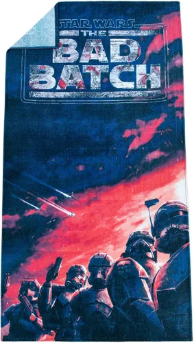 Vista 2 de Jay Franco Star Wars Bad Batch Poster - Toalla grande para baño/piscina/playa para niños, toalla de algodón súper suave y absorbente, resistente a