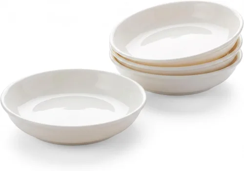 Vista 13 de Bone China - Juego de 4 cuencos de salsa de soja mini de 4 onzas Negro