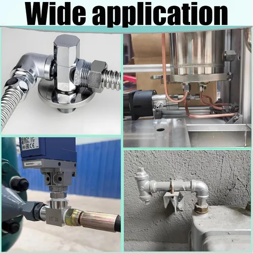Vista 9 de 2 piezas de codo de calle de 90 grados, adaptador de codo de barra forjada de acero inoxidable 304, accesorios de tubería de alta resistencia