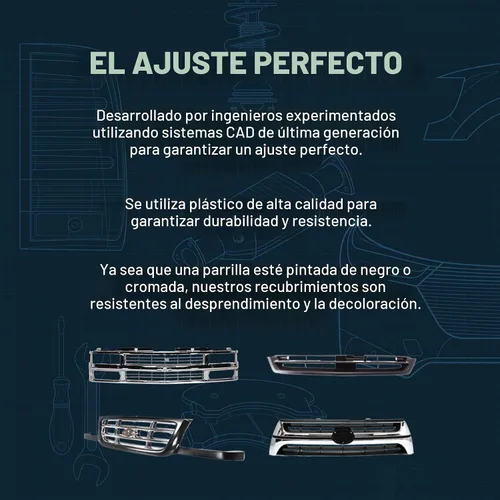Vista 7 de Garage-Pro Conjunto de Parrilla Frontal para Nissan Frontier 1998-2000, Cáscara Cromada, Inserción Negra, Accesorios Nissan Frontier, NI1200183