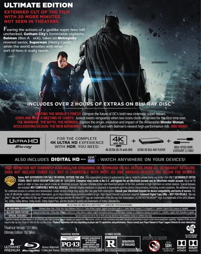 Vista 3 de Batman v Superman: Dawn of Justice, Ultimate Edition [4K UHD]