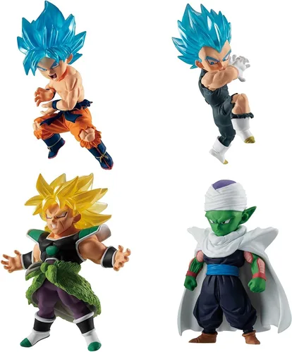 Vista 10 de Dragon Ball Super Dragon Ball Adverge SS Blue Goku, SS Rose Goku Black y Golden Freiza Mini Figura de 2.5 Pulgadas Paquete de 4