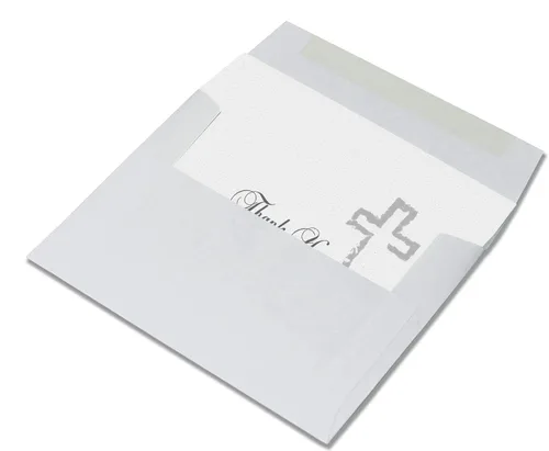 Vista 4 de Small World Greetings Simple White - Tarjetas de agradecimiento religiosas, 24 unidades, interior en blanco con sobres, tamaño A2