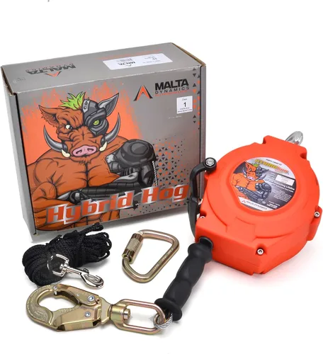 Vista 3 de Malta Dynamics Hybrid Hog Auto Retract Lifeline 20' Fall Protection Yoyo