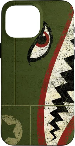 Vista 19 de WWII P-40 Fighter Plane Shark Mouth Warbird Nose Art Case for iPhone 17