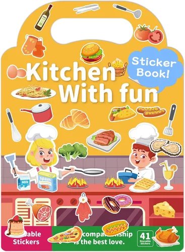 Vista 19 de Benresive Reusable Sticker Book, Travel Stickers for Kids, Boys Girls Gift