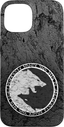 Vista 6 de Fenrir Wolf of Odin in Circle of Norse Runes Case for iPhone 17