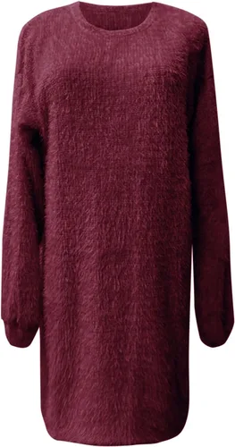Vista 4 de Women V Neck Sweaters Long Sleeve Asymmetric 2023 Fashion Clothes Oversized Chunky Pullover Jumper Top