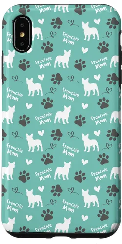 Vista 11 de Frenchie Mom French Bulldog Mom Blue Women Case for iPhone 17