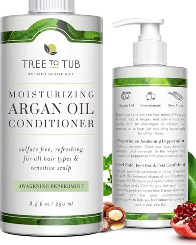 Vista 8 de Tree To Tub Acondicionador de biotina, cafeína activadora para cabello más completo, acondicionador espesante para mujeres y hombres para cabello
