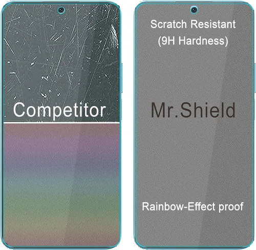 Vista 5 de Mr.Shield Protector de pantalla puede usarse con HONOR X8a [vidrio templado] [3 unidades] [Vidrio japonés con dureza 9H]