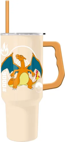 Vista 14 de Silver Buffalo Pokemon Cafe Art Mimikyu Stainless Steel Tumbler, 30oz