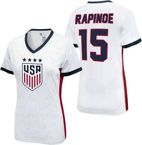 Vista 7 de Icon Sports U.S. Women Soccer Game Day Tee - Camiseta Unisex para Adulto de Manga Corta de Poliéster con Licencia Oficial