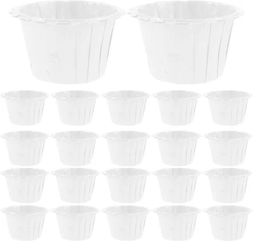 Vista 10 de HEMOTON Copas para hornear cupcakes, 100 unidades, forros de papel para magdalenas, moldes de papel para hornear, postre sin olor