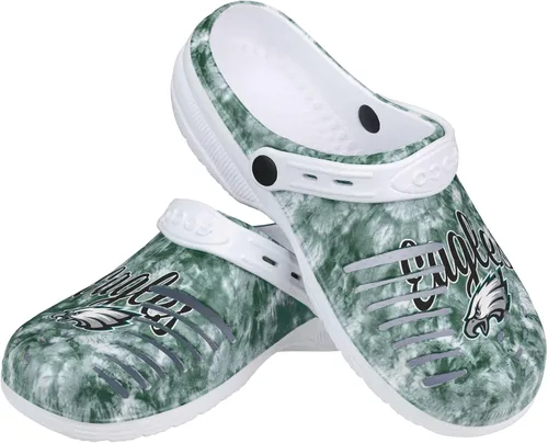 Vista 10 de FOCO NFL Womens NFL Team Logo Cloudie Garden Water Sandals Shoes Slipper Clogs with Strap